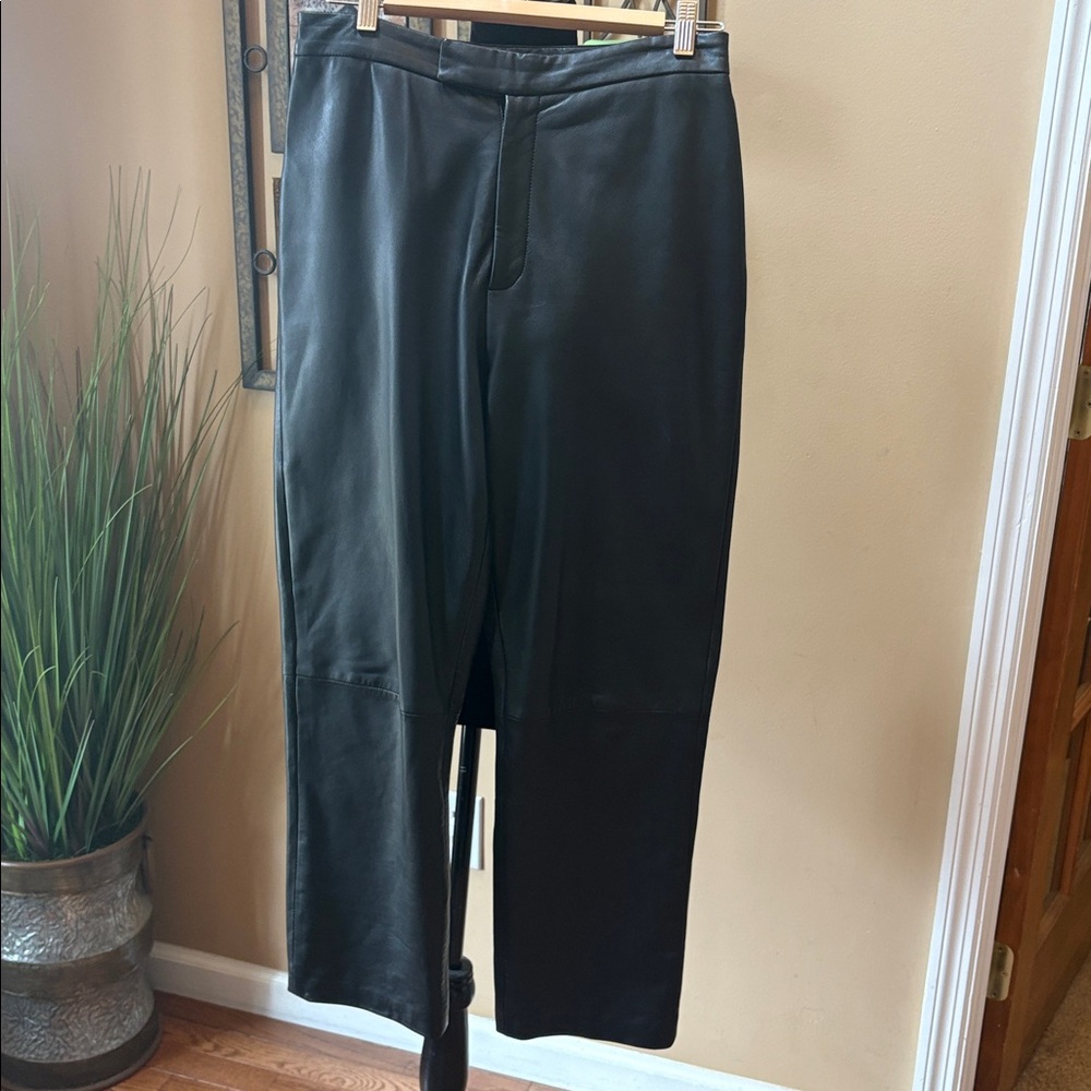 Margaret Godfrey Women's Vintage Black Leather Pants